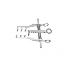 Vickers Low-Profile Retractor Complete 3 x 3 Blunt Prongs - With Central Blade Ref:- RT-861-01 Stainless Steel, 9 cm - 3 1/2"
